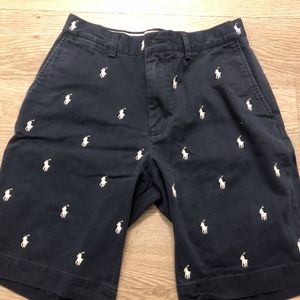 Navy and white Polo shorts